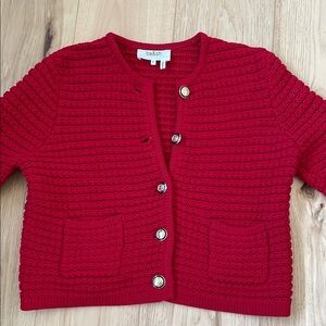 Ba&sh Women's Red Sweater Jacket size M